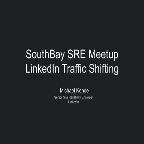 SouthBay SRE Meetup Jan 2016