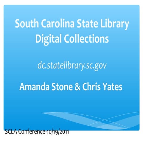 South Carolina State Library Digital Collections