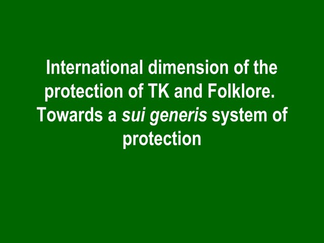 South Centre Tk Presentation