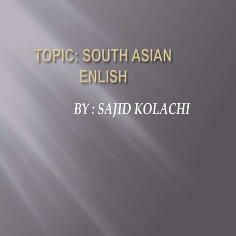 Southeast asian englishes