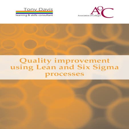Quality Improvement Using Lean and Six Sigma Processes