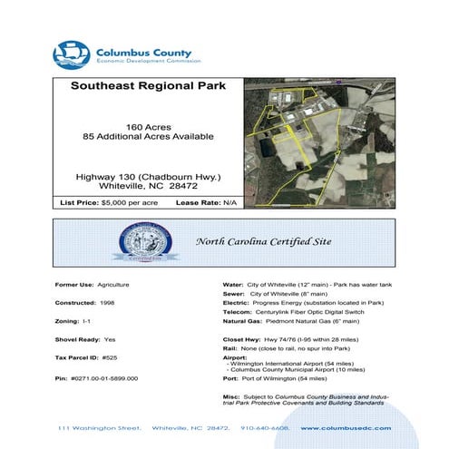 FOR SALE: Southeast Regional Park 160 Acres 85 Additional Acres Available Hig...