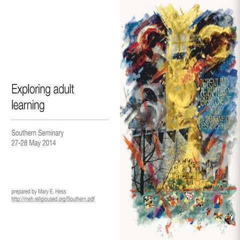 Adult learning in theological contexts