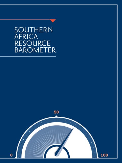  SOUTHERN AFRICA RESOURCE BAROMETER 