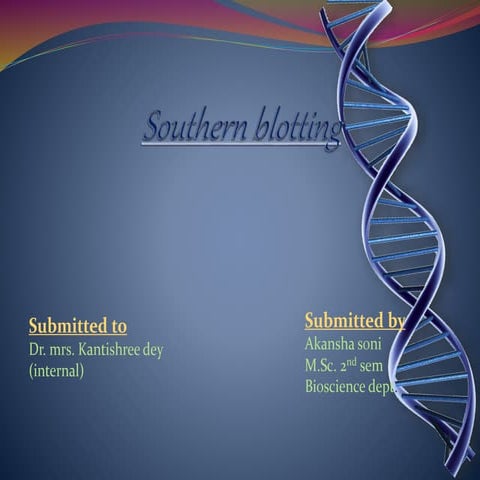 Southern blotting