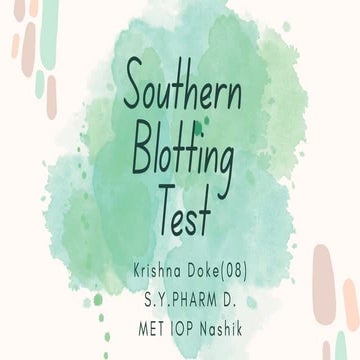 Southern blotting Technique (Nucleic acid hybridization).pptx