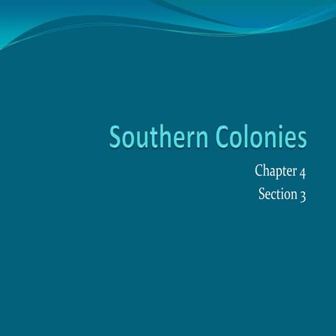 Southern colonies
