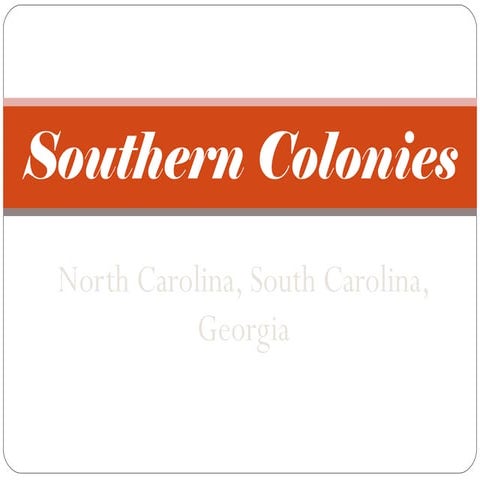 Southern colonies slavery (11)