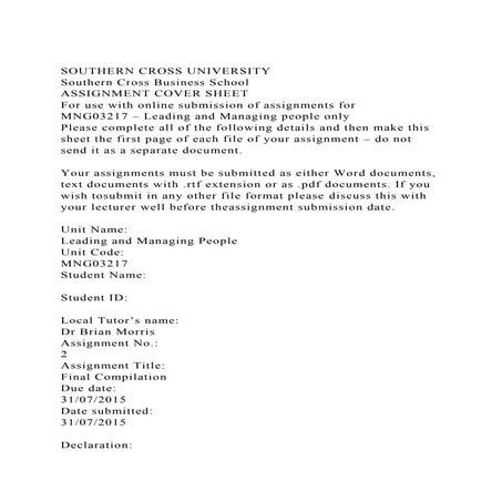 Cw1 assignment one - powerpoint presentation | DOCX