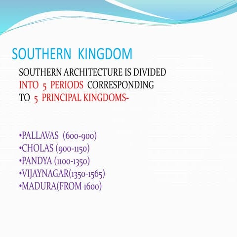 Southern  kingdom architecture 