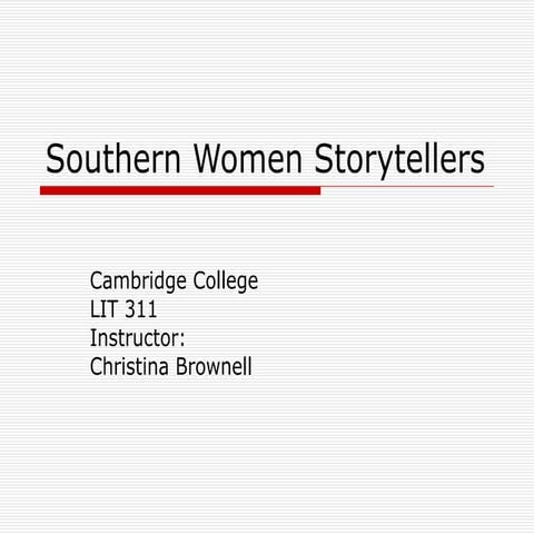 Southern women storytellers