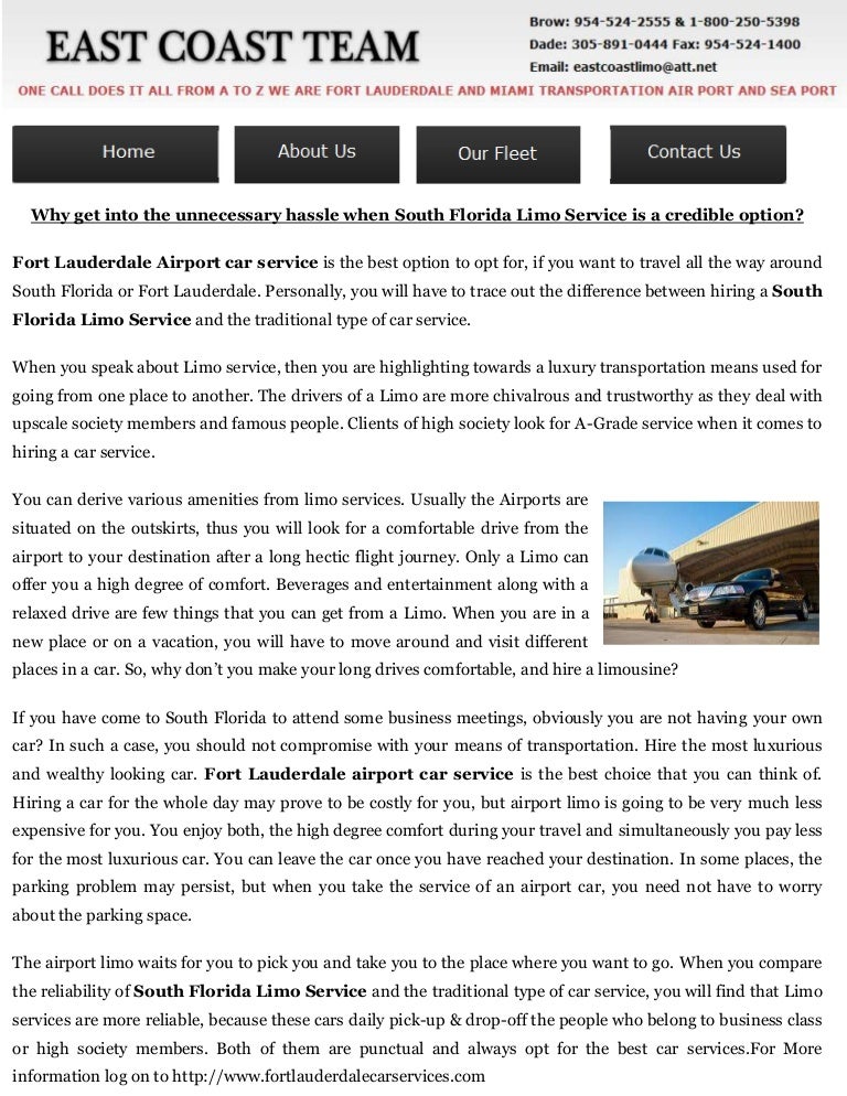 South Florida Limo Service