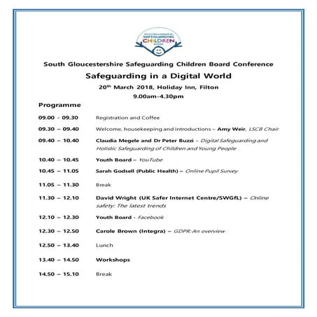 Digital Safeguarding Conference