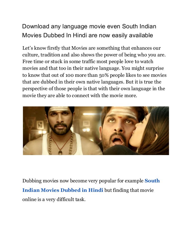 south dubbing hindi