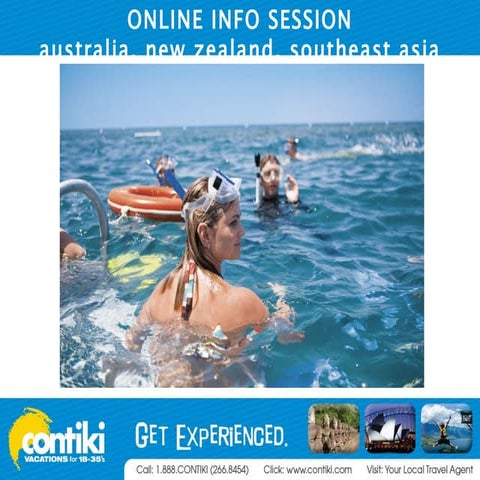 Contiki's Info Session - Australia, New Zealand & Southeast Asia