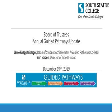 South Seattle Guided Pathways