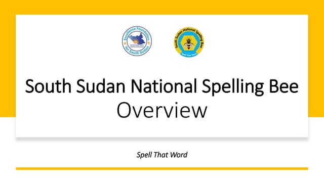 Spelling Bee South Sudan 2024 Partners Envisioning