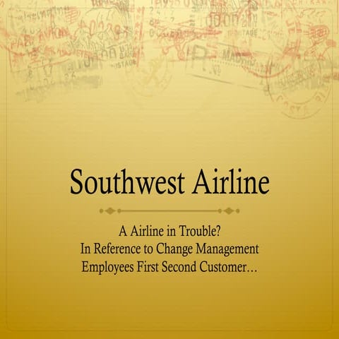 Southwest airline  the best hr case study