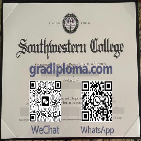 Southwestern College diploma certificates