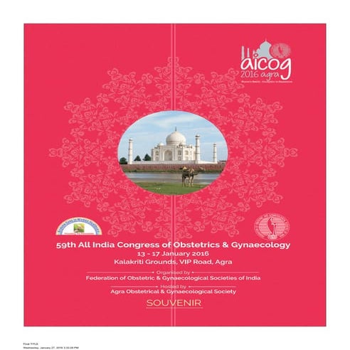 Official Letter of South Asian Federation of Obstetrics & Gyanaecology ...