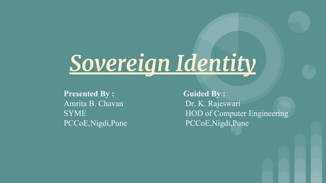 Sovereign identity