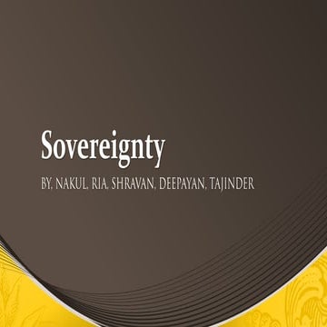Sovereignty