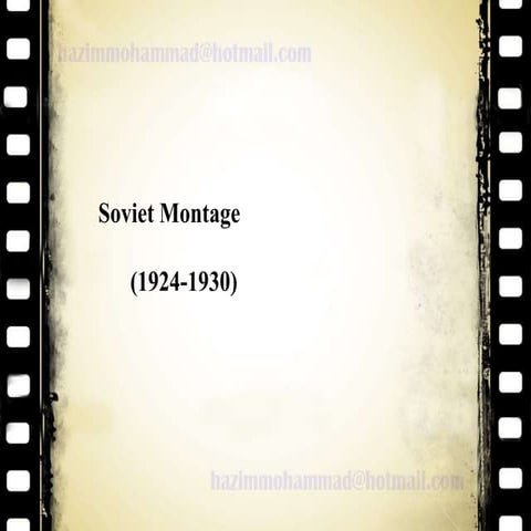Soviet montage (1924 30)