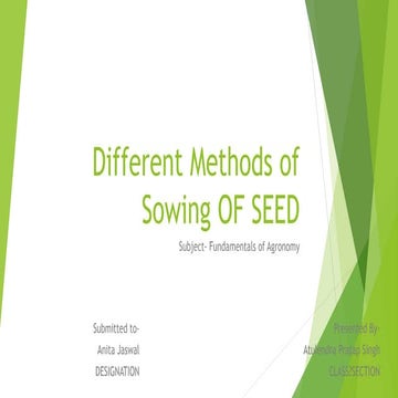 Sowing methods (1)