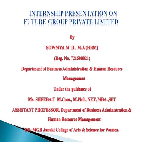 internship powerpoint presentation