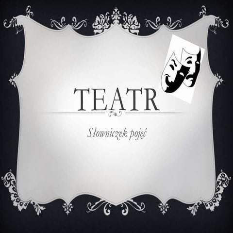 Słownictwo teatralne