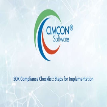 SOX Compliance Checklist Steps for Implementation