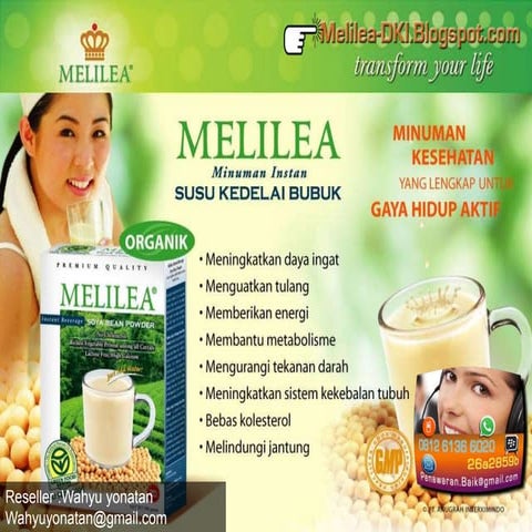  Susu Kedelai Bubuk Melilea 
