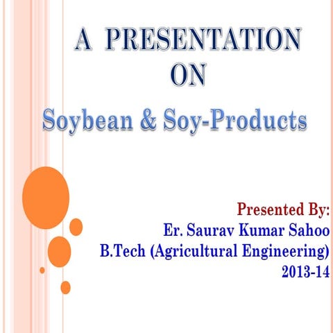 Soybean and soy products