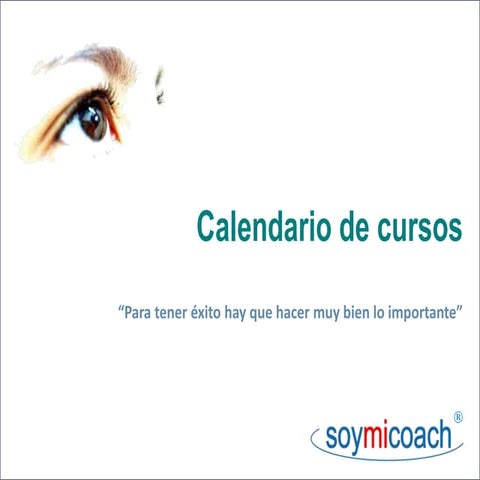 Soymicoach  calendario cursos