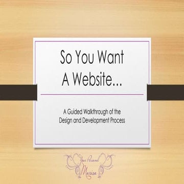 So you want a website