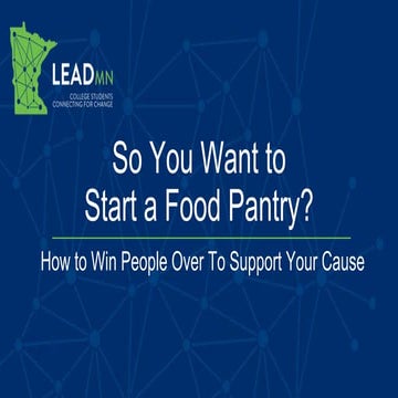So You Want to Start a Food Pantry?