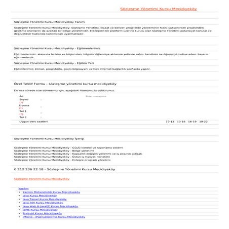 Sozlesme yonetimi-kursu-mecidiyekoy