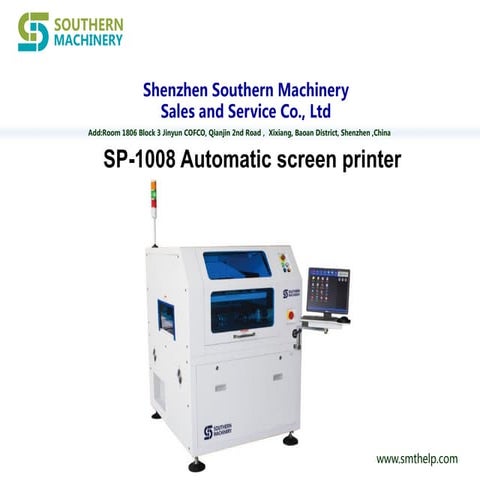 Sp 1008 automatic screen printer