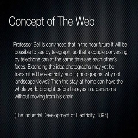 The Internet as I have seen it