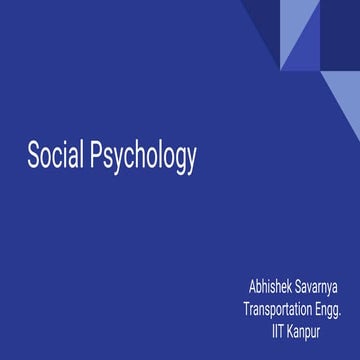 Social Pyschology