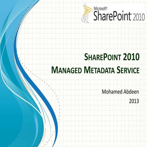 SharePoint 2010 Managed Metadata Service Application