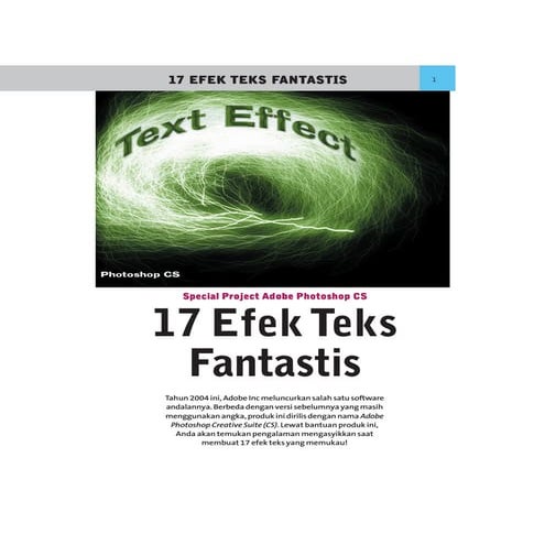 Sp 17 efek teks fantastis