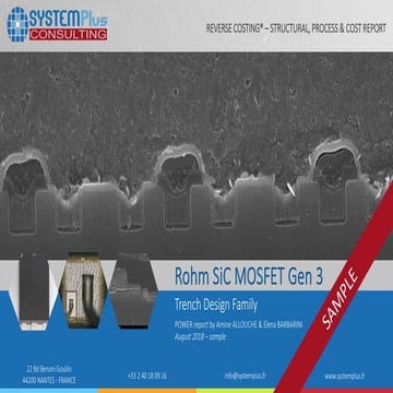 Rohm SiC MOSFET Gen3 Trench Design Family