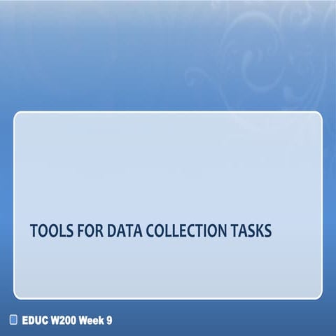 Data collection and analysis | PPTX