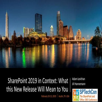 SharePoint 2019 in Context: What this New Release Will Mean to You