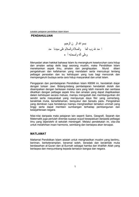 Sp%20 pendidikan%20islam%20kbsm