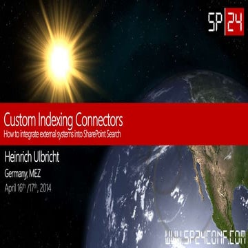 SP24S088 - Custom Indexing Connectors - How to integrate external systems int...