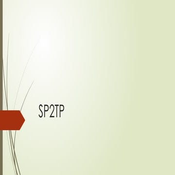 Presentasi Sistem Pencatatan pelaporan Terpadu Puskesmas (SP2TP)p | PPTX