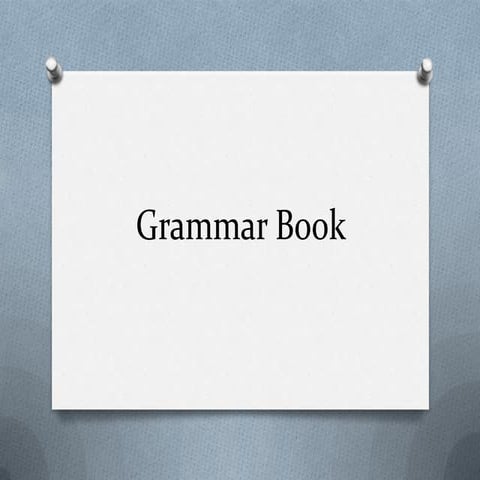 Sp3 Grammar Book