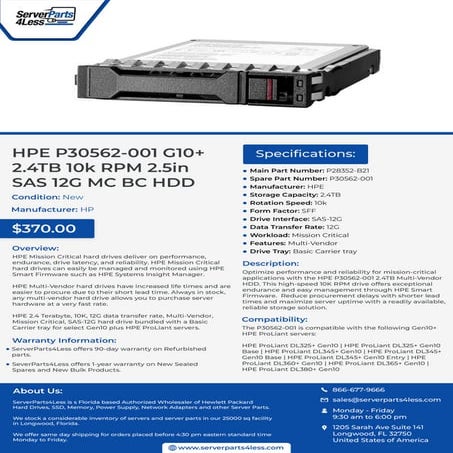 P06200-B21 HPE 3.84TB 6G SATA SFF RI SC DS SSD | PDF